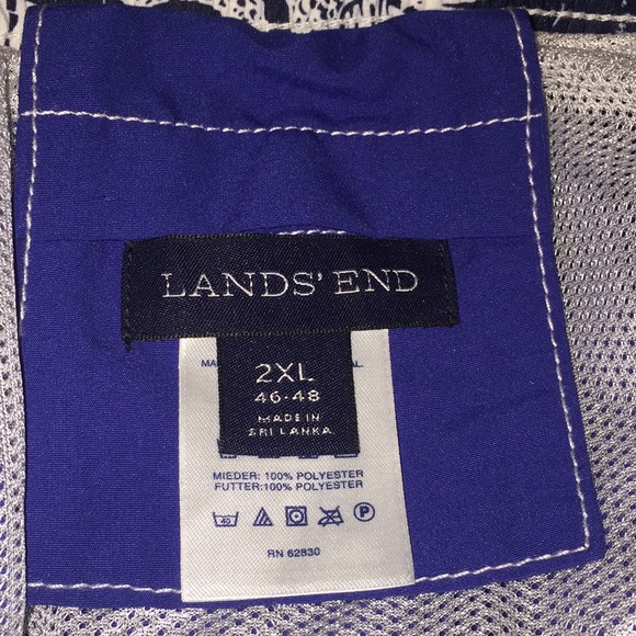 Land’s End Big Men’s Swim Trunks Shorts Size 2XL (46-48) - Picture 7 of 9